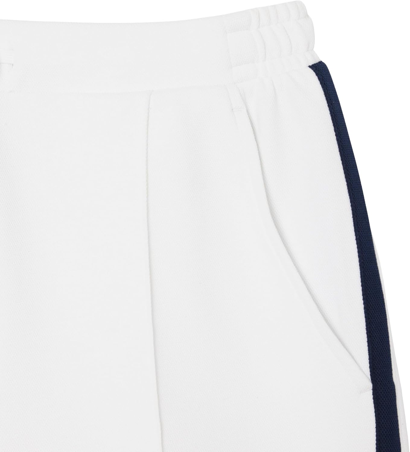 Мужские шорты Lacoste Sport Ultra Dry с акцентным значком в стиле теннисного наследия, White/Navy Blue — фото 2