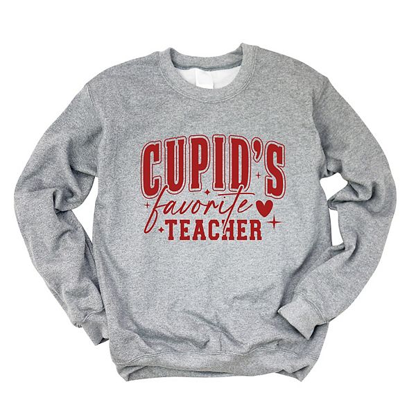 

Свитшот женский Cupid's favorite teacher Simply Sage Market, Graphite, Зеленый, Свитшот женский Cupid's favorite teacher Simply Sage Market, Graphite