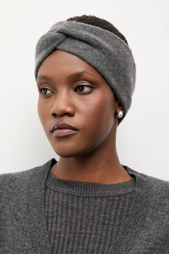 

Шерстяная повязка на голову Answear.Lab, серый