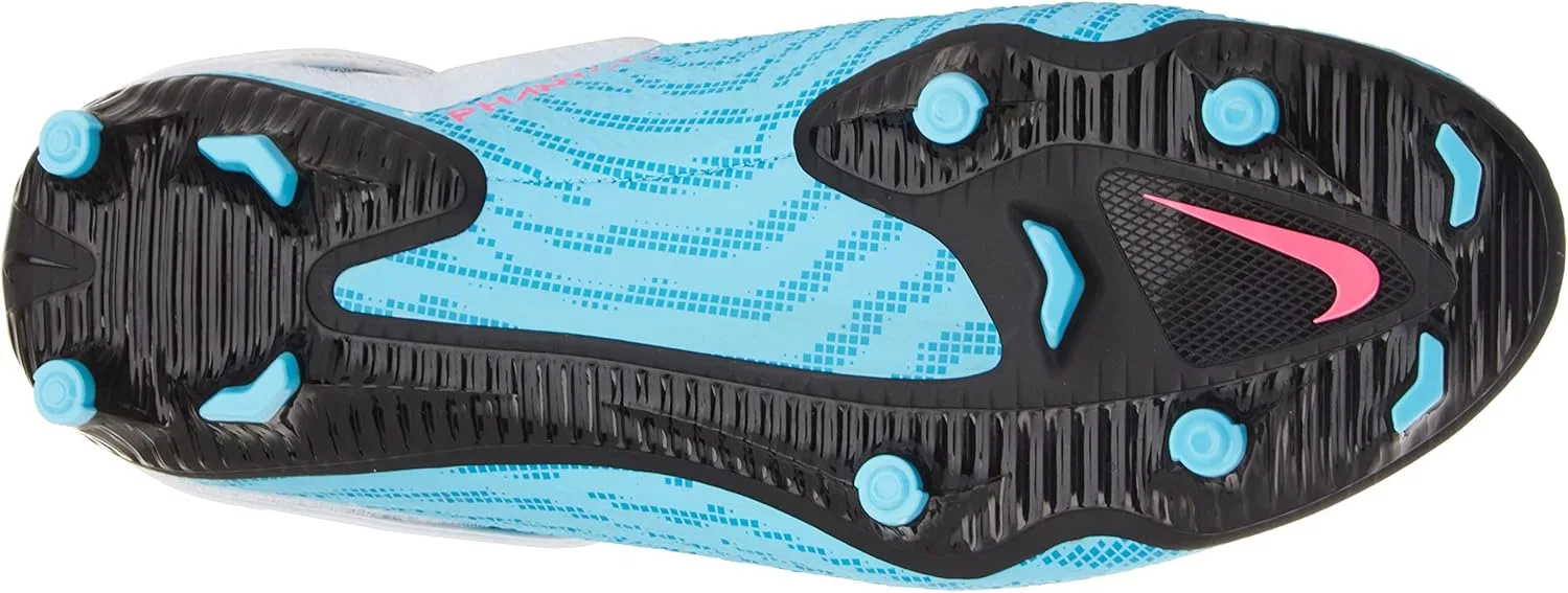 Кроссовки Nike Unisex Phantom GT2 Academy Flyease MG, Baltic Blue Hot Punch White Laser Blue — фото 2