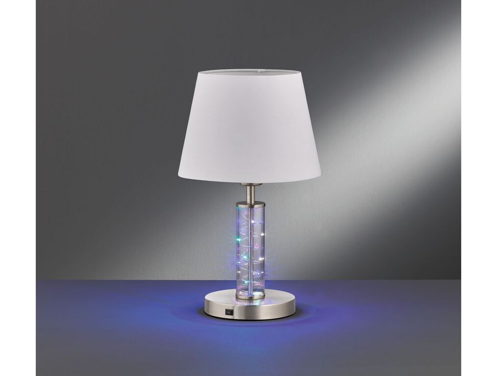 

Настольная лампа с декоративными светодиодными RGB-гирляндами H 40 см, XENIA Fischer Leuchten, белый