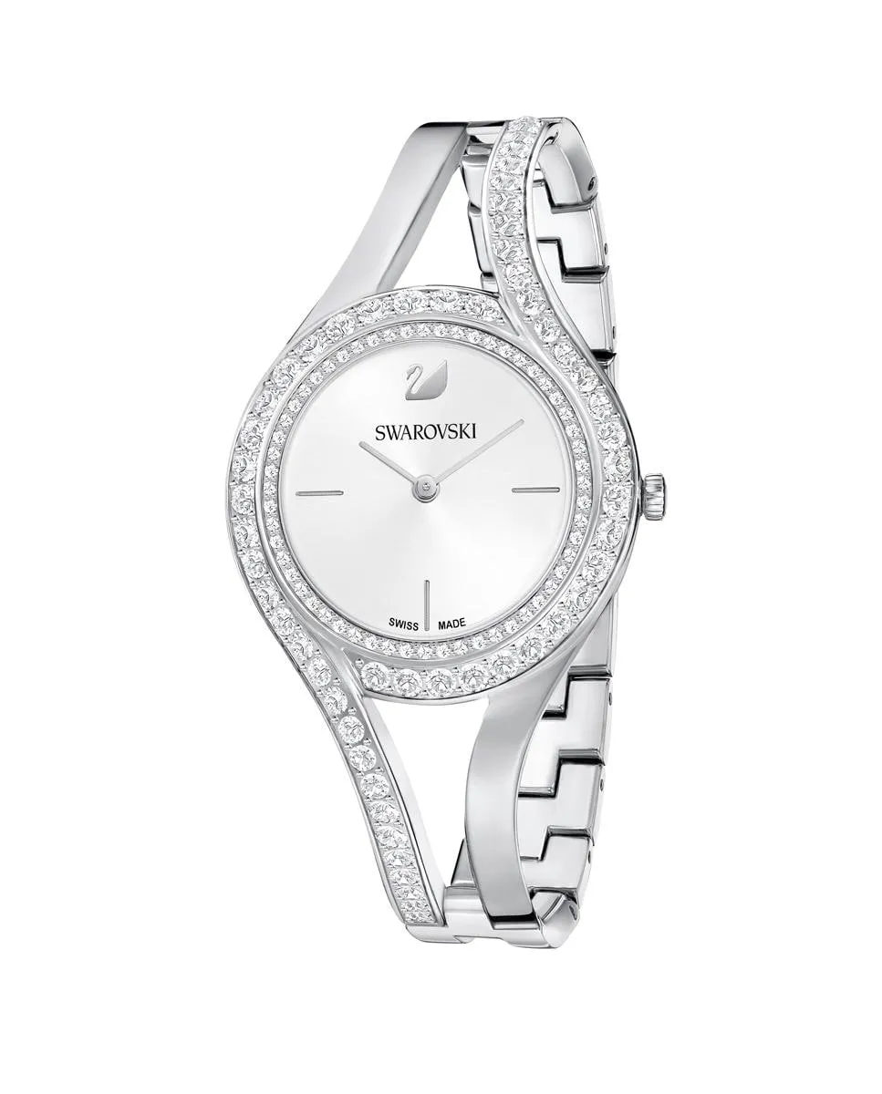 

Вечные часы с браслетом из белого металла Swarovski, серебряный