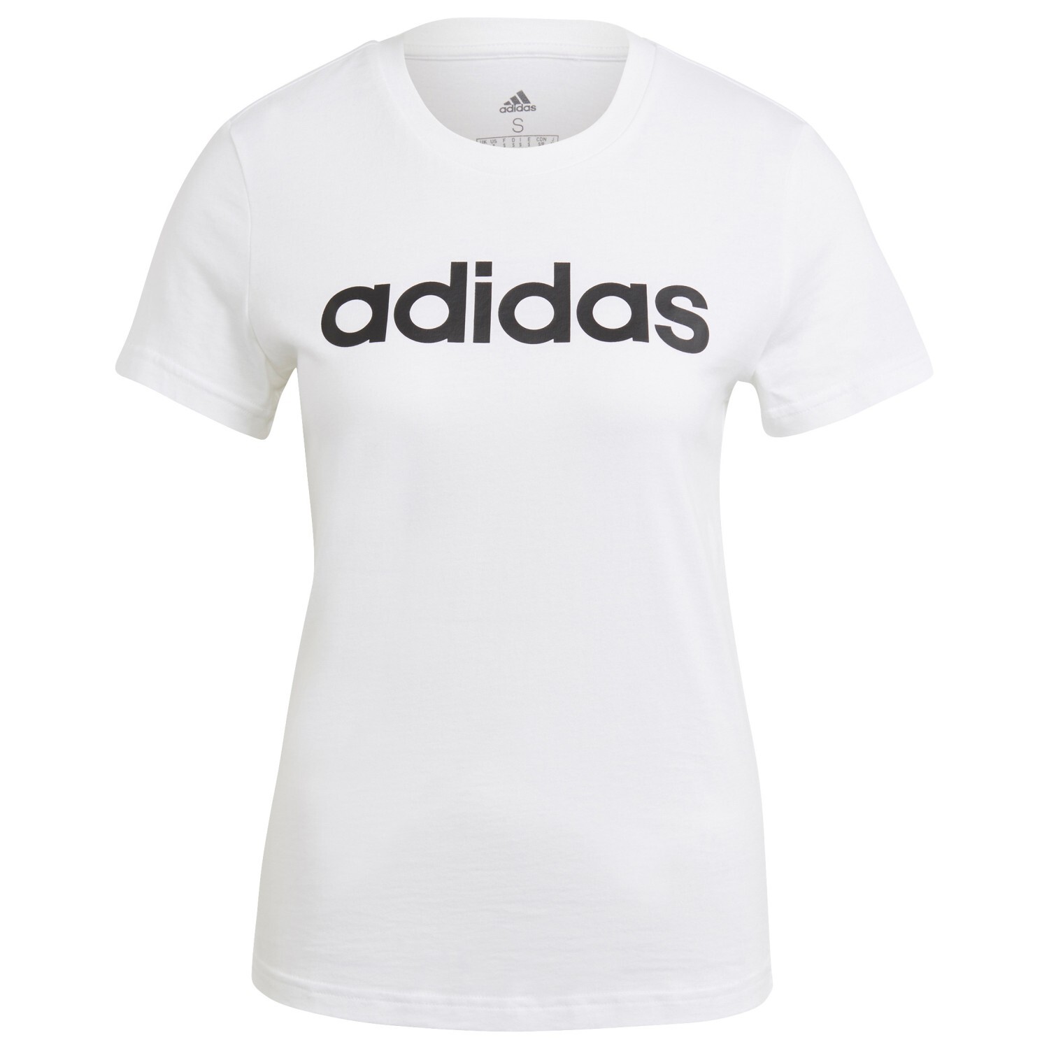 

Футболка Adidas Linear Slim Logo Tee, цвет White/Black
