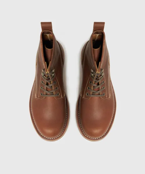 Ботинки UNIFORM Work Boots из натуральной кожи, коричневые — фото 3