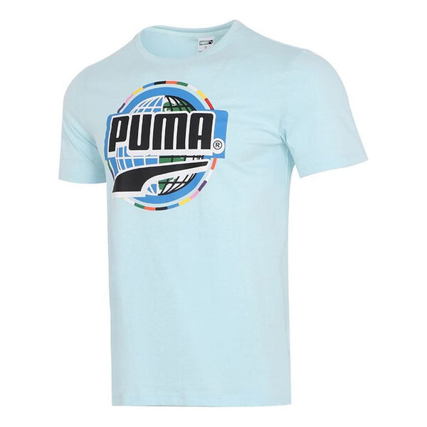 

Футболка graphic t-shirt 'blue black' Puma, синий