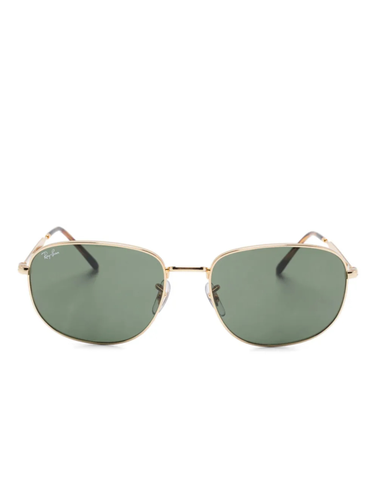 

Ray-Ban солнцезащитные очки в прямоугольной оправе, золотой