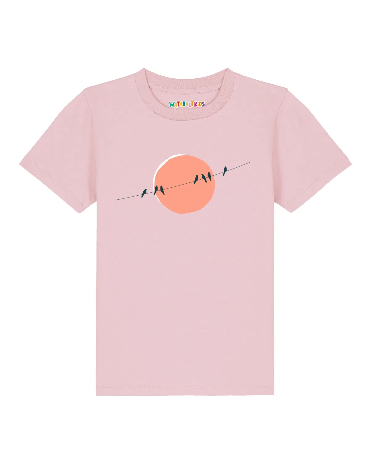 Футболка хлопковая Wat? Apparel, розовый — фото 2