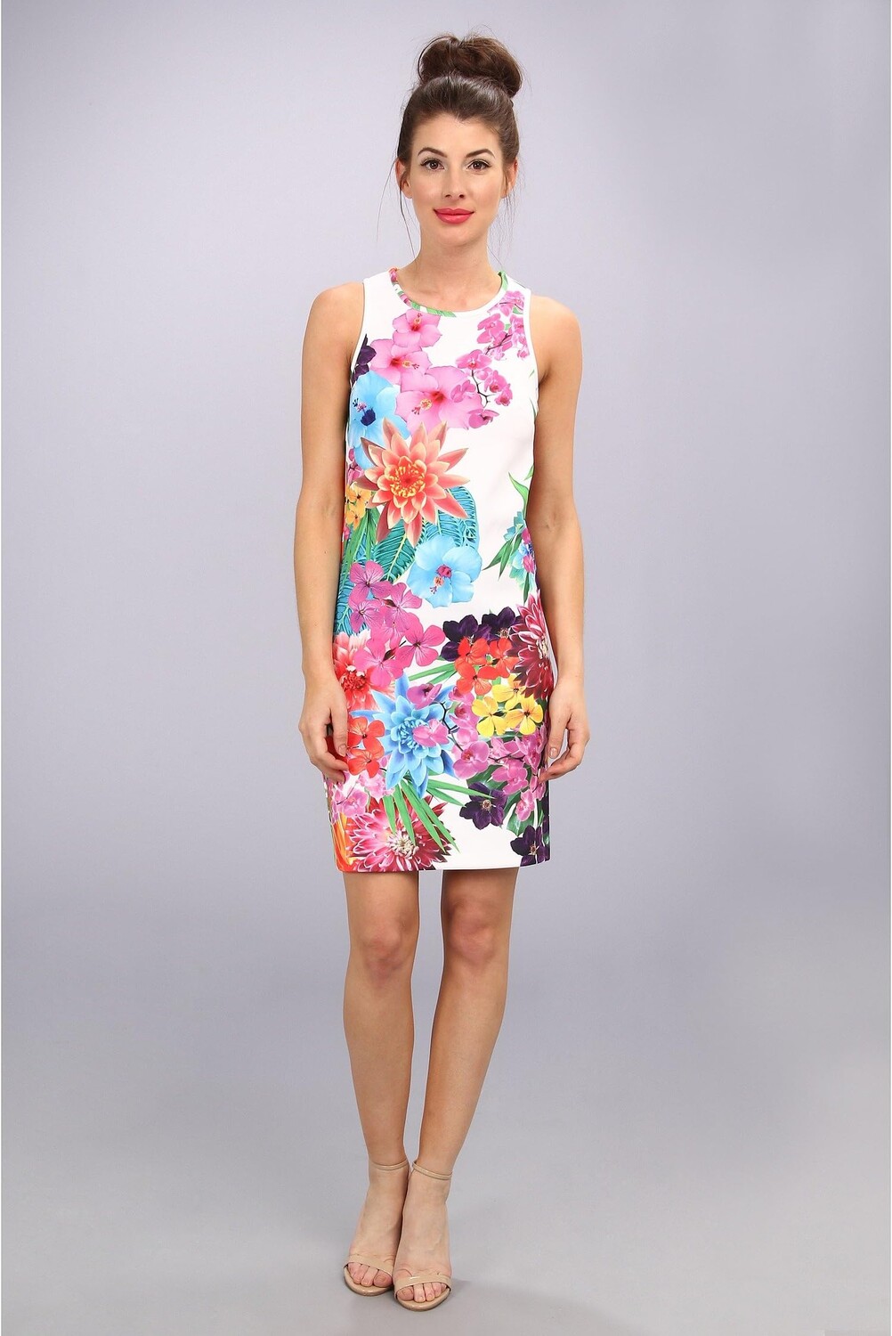 

Платье LAUNDRY BY SHELLI SEGAL Neoprene Tank Dress, цвет Rose Violet