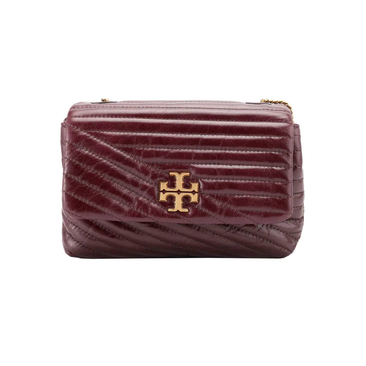 

TORY BURCH Кожаная женская сумка через плечо с одним ремнём коричневая