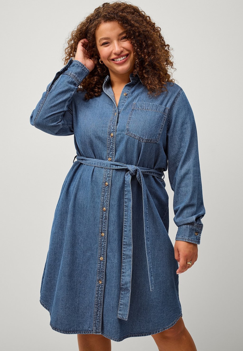 

Джинсовое платье Ellos Plus collection, цвет Denim Dunkelblau