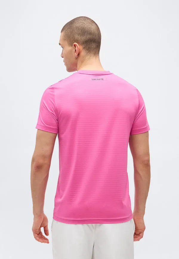 Спортивная футболка для теннисного тура Lacoste Sport, Fushia Pink — фото 3