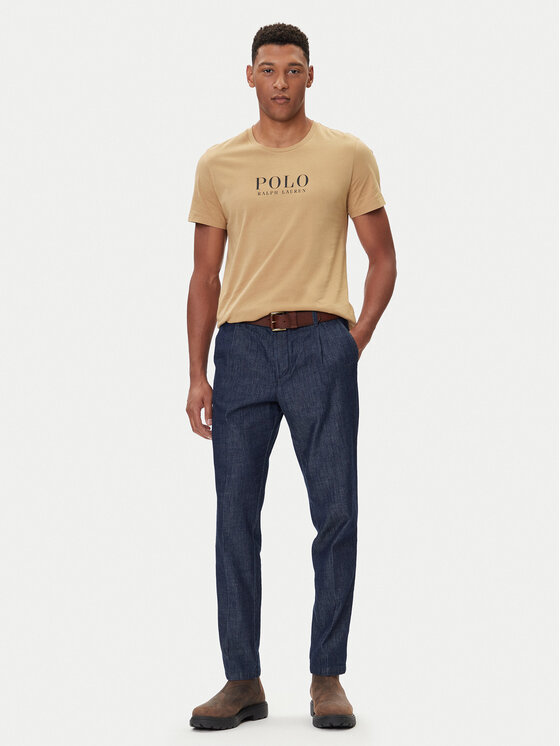 Футболка regular fit 714899613023 Polo Ralph Lauren, бежевый — фото 2