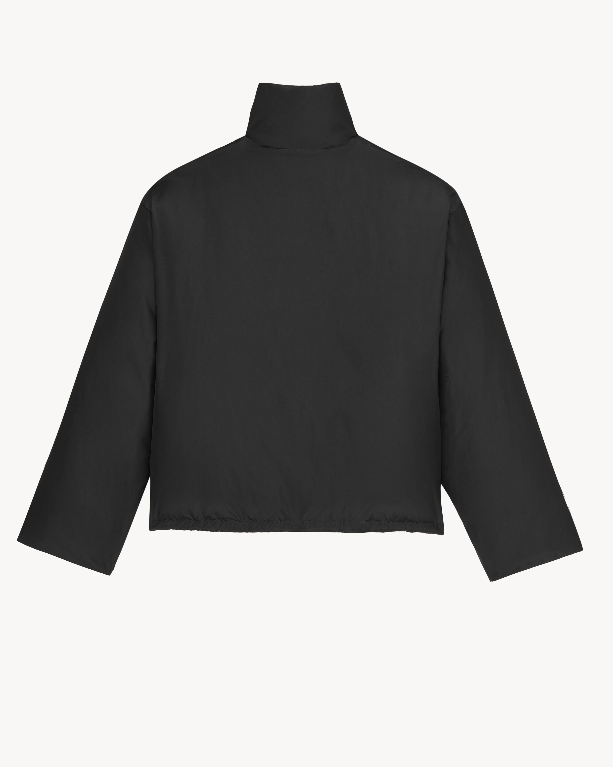 Пуховик CASSANDRE из шелковой тафты Saint Laurent, черный — фото 3