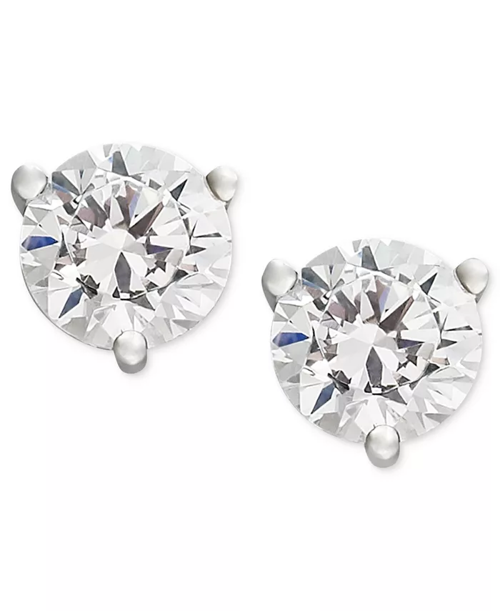 

Серьги-гвоздики с сертифицированными почти бесцветными бриллиантами из 18-каратного белого или желтого золота (1/4-1-1/4 карата) Macy's, золотой