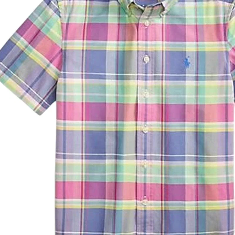 Детская повседневная рубашка Polo Ralph Lauren разноцветная — фото 4