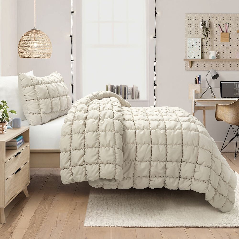 

Стеганое одеяло и накидки Lush Decor Puff, цвет Beige Khaki