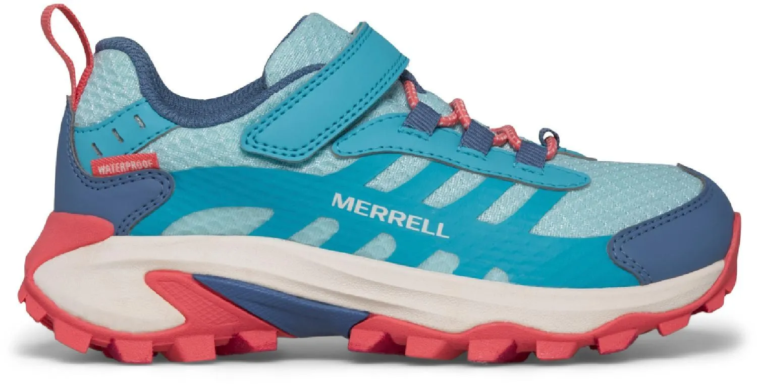 

Детские водонепроницаемые походные туфли Moab Speed 2 Low A/C Merrell, Turq/Coral