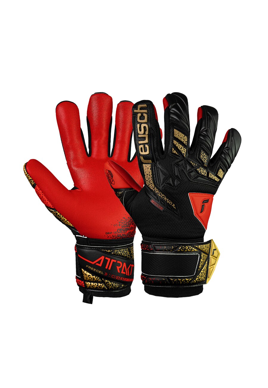 

Спортивные перчатки REUSCH Attrakt Freegel Silver Junior, красный/черный