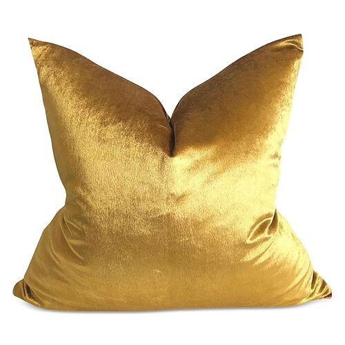 

Бархатная декоративная наволочка, 24 x 24 Modish Decor Pillows, цвет Gold