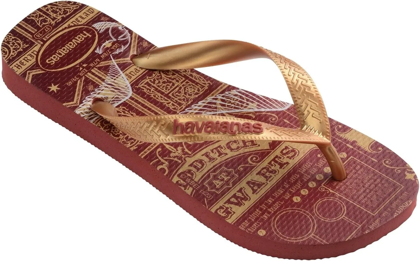 Шлепанцы Havaianas Гарри Поттер, красный — фото 4