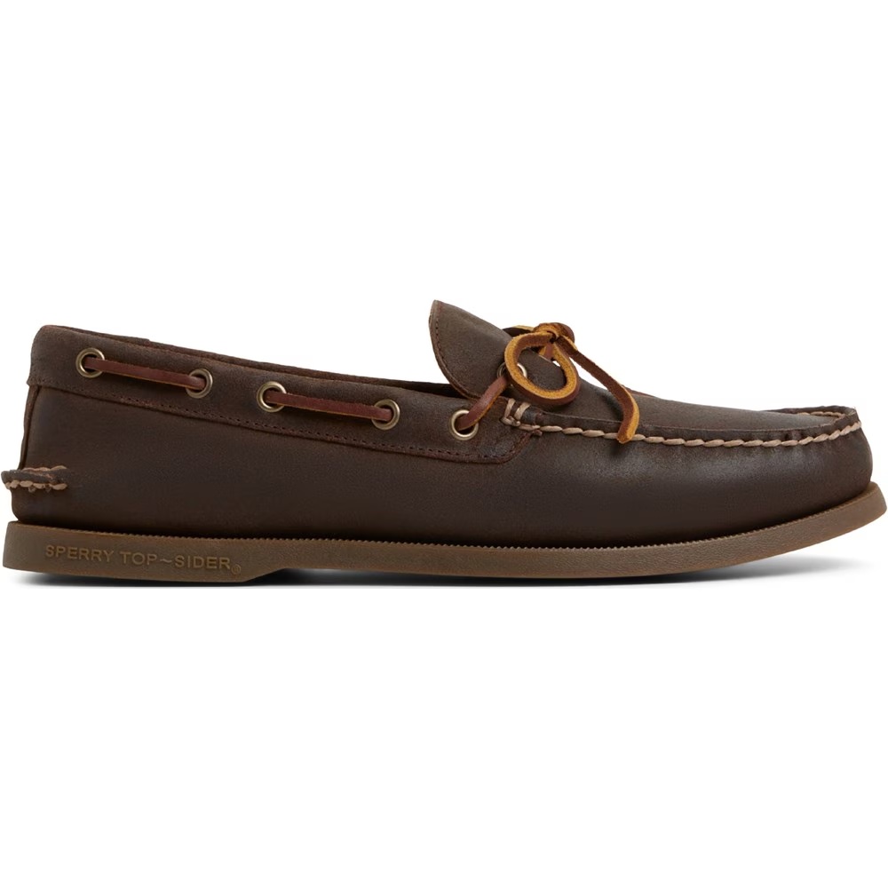 Подлинные оригинальные кожаные туфли-лодочки с одним глазом Sperry, коричневый — фото 2