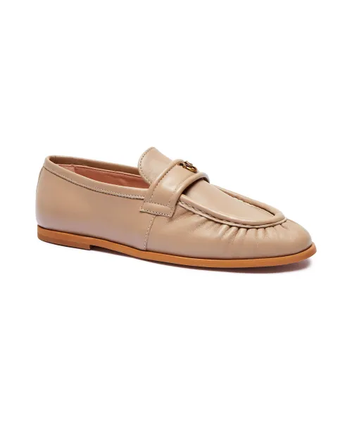 Кожаные лоферы Naty 02 Pinko, бежевый