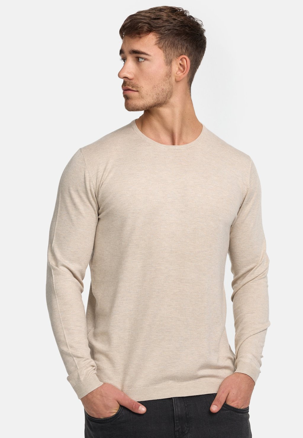 

Джемпер GREYSON INDICODE JEANS, бежевый