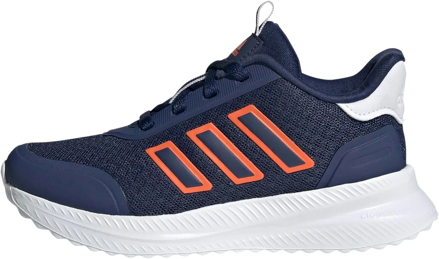 Детские кроссовки Adidas X_PLRATH для подростков, беговые и повседневные, ID0254, цвет Core Black, белый/темно-синий/оранжевый