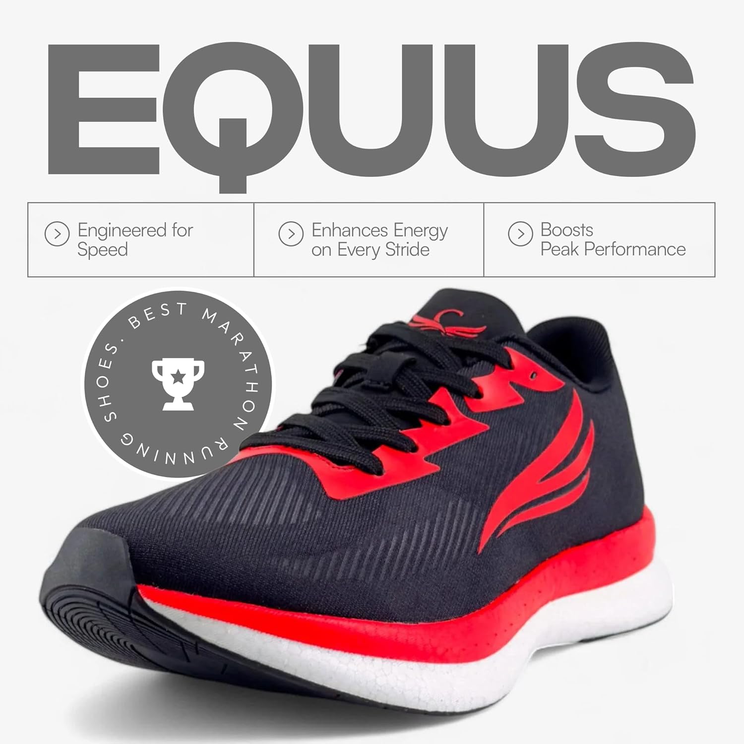 Беговые кроссовки Swift Running EQUUS для мужчин с карбоновой подошвой, высокой амортизацией и отзывчивой средней подошвой S Swift Running Fly Free, черный — фото 2