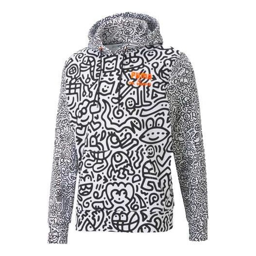 

Худи PUMA x MR DOODLE Crossover Embroidered logo Printing Graffiti Casual White 598640-02