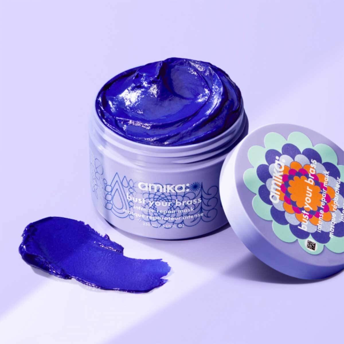 Маска для волос bust your brass cool blonde intense repair mask Amika, bust your brass cool blonde intense repair mask — фото 2