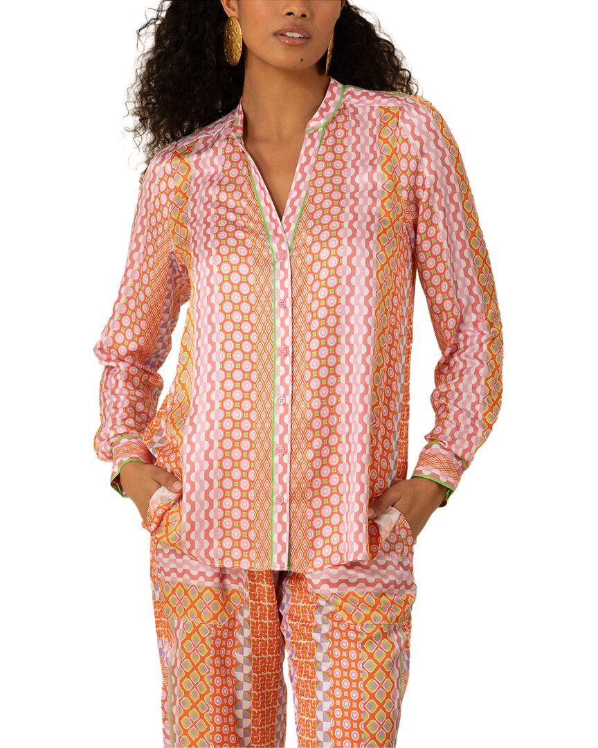 

Блузка Hale Bob Siena из шелковой смеси, оранжевый