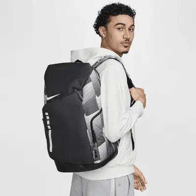 

Рюкзак Nike Hoops Elite Printed Backpack (32л), цвет Anthracite/Black/White