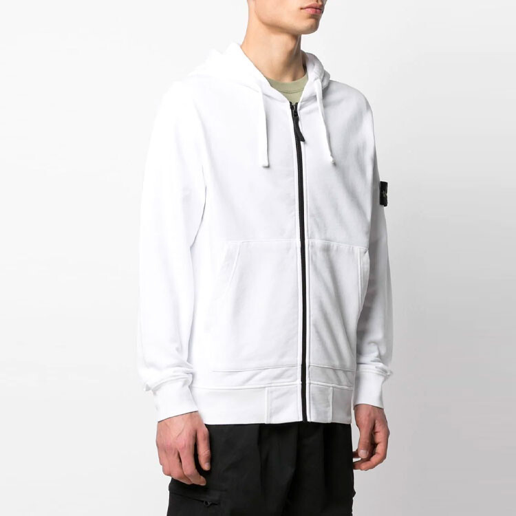 Толстовка Stone Island мужская белая — фото 4