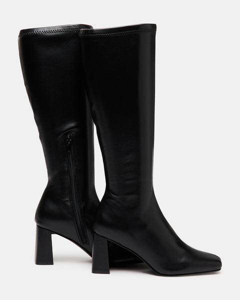 Сапоги женские Steve Madden Holly высокие на каблуке, черный — фото 4