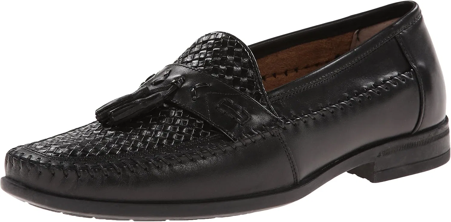 Мужские плетеные лоферы Strafford Nunn Bush 84484-001, Black