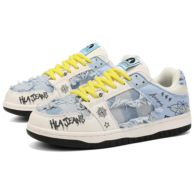 

Кроссовки HLA JEANS Skateboarding Shoes Unisex Low-top, черный/золотой