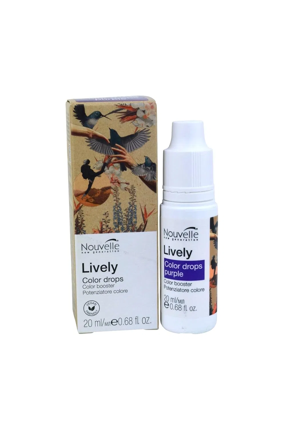 Концентрированные цветные пигменты Lively Color Drops Purple от Nouvelle Nouvelle