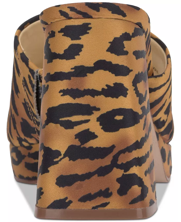 Женские сандалии Kameena на блочном каблуке без застежки Jessica Simpson, коричневый/бежевый — фото 3