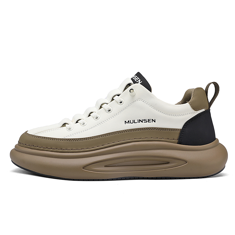 

Mulinsen Мужские низкие кеды бежево-хаки, цвет Beige Khaki