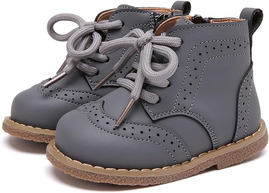 

BMCiTYBM Ботинки для малышей, мальчиков и девочек, первые ботиночки для хождения, на все сезоны, для детей 6, 9, 12, 15, 18, 24 месяцев, 7-Grey