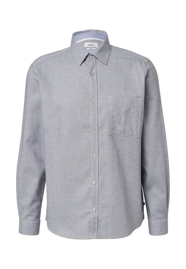 

Стандартный крой: рубашка gemustertes langarm mit brittasche. S.Oliver, Navy