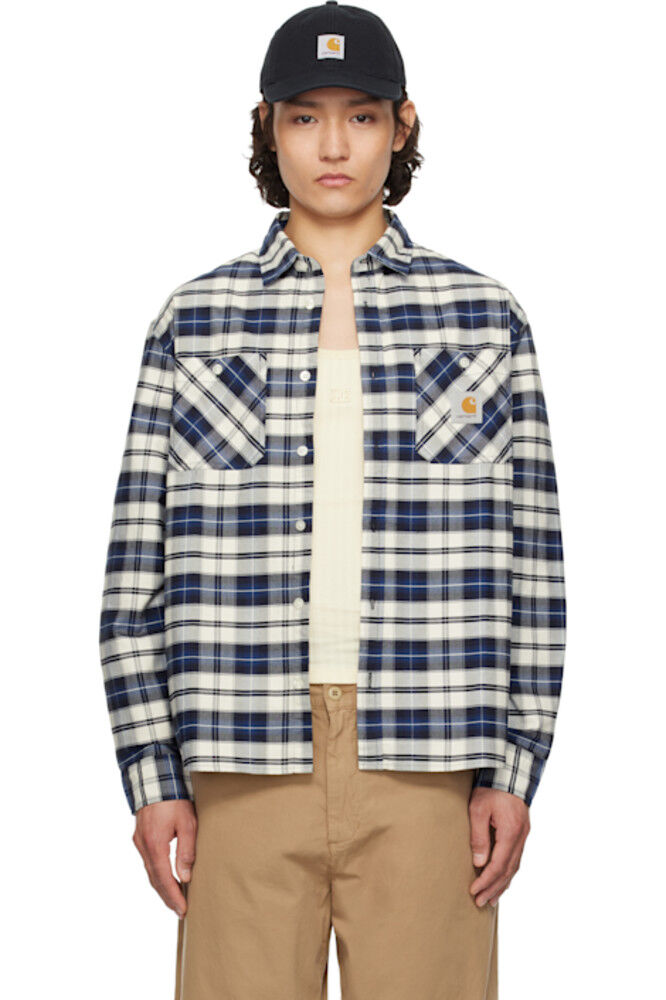 

Рубашка в клетку Tarbell с синим и белым Carhartt Work In Progress