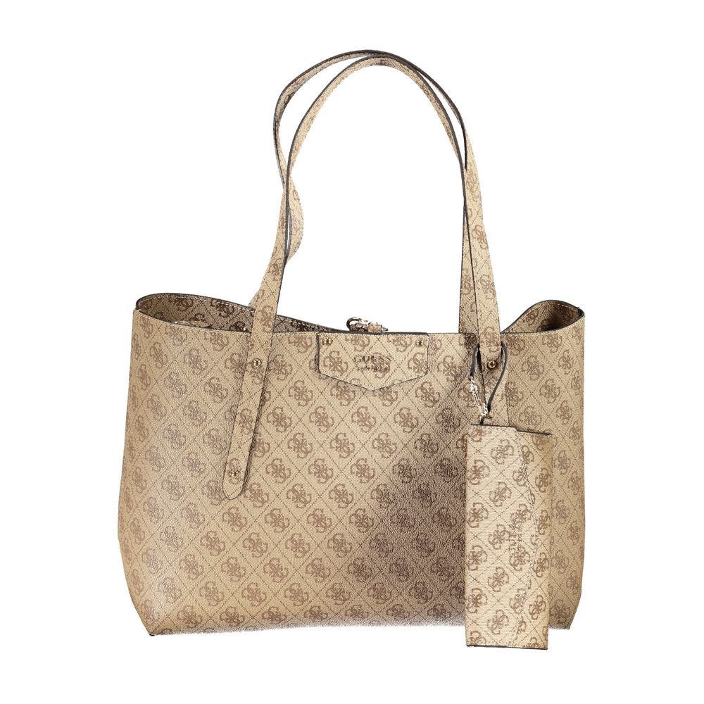 

Бежевая полиэтиленовая сумка Guess Shoes