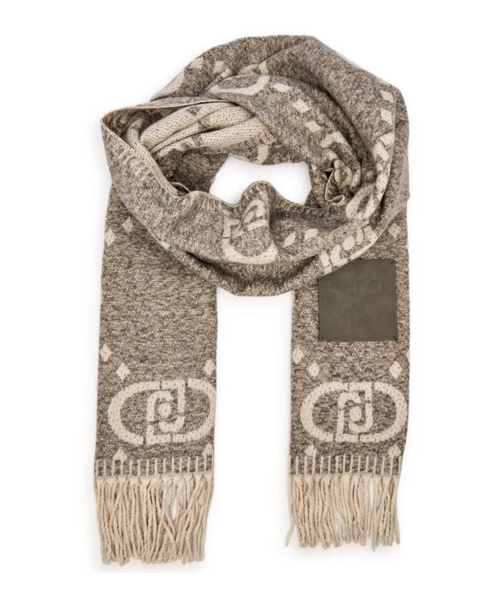 

Шарф-Палантин с логотипом, макси-платье Liu Jo, мультиколор