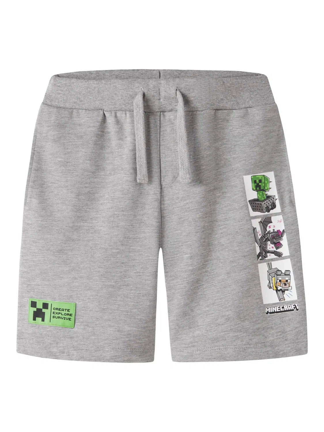 Штаны Name It Regular Pants Minecraft серого цвета
