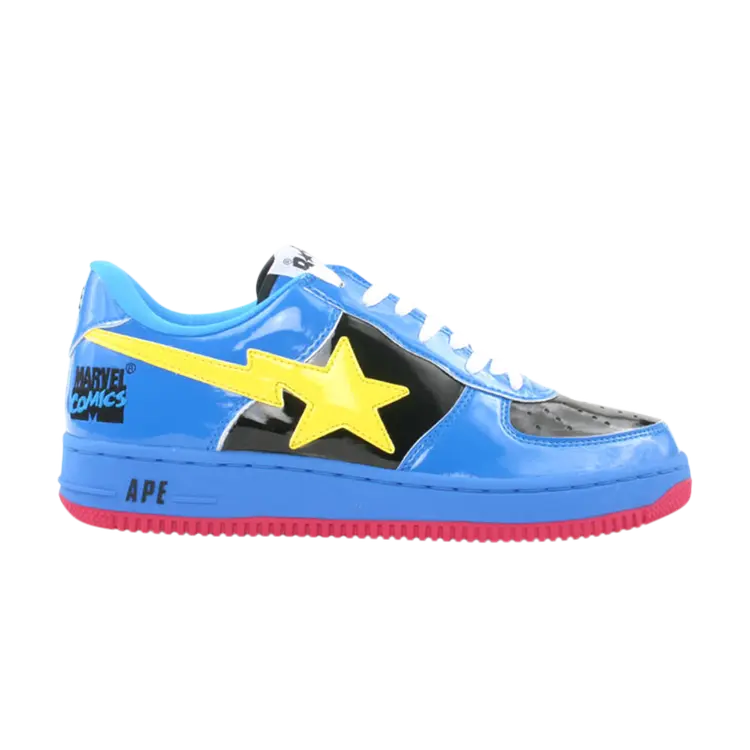 

Кроссовки BAPE Marvel Comics x Bapesta FS-001 Low 'Cyclops', черный