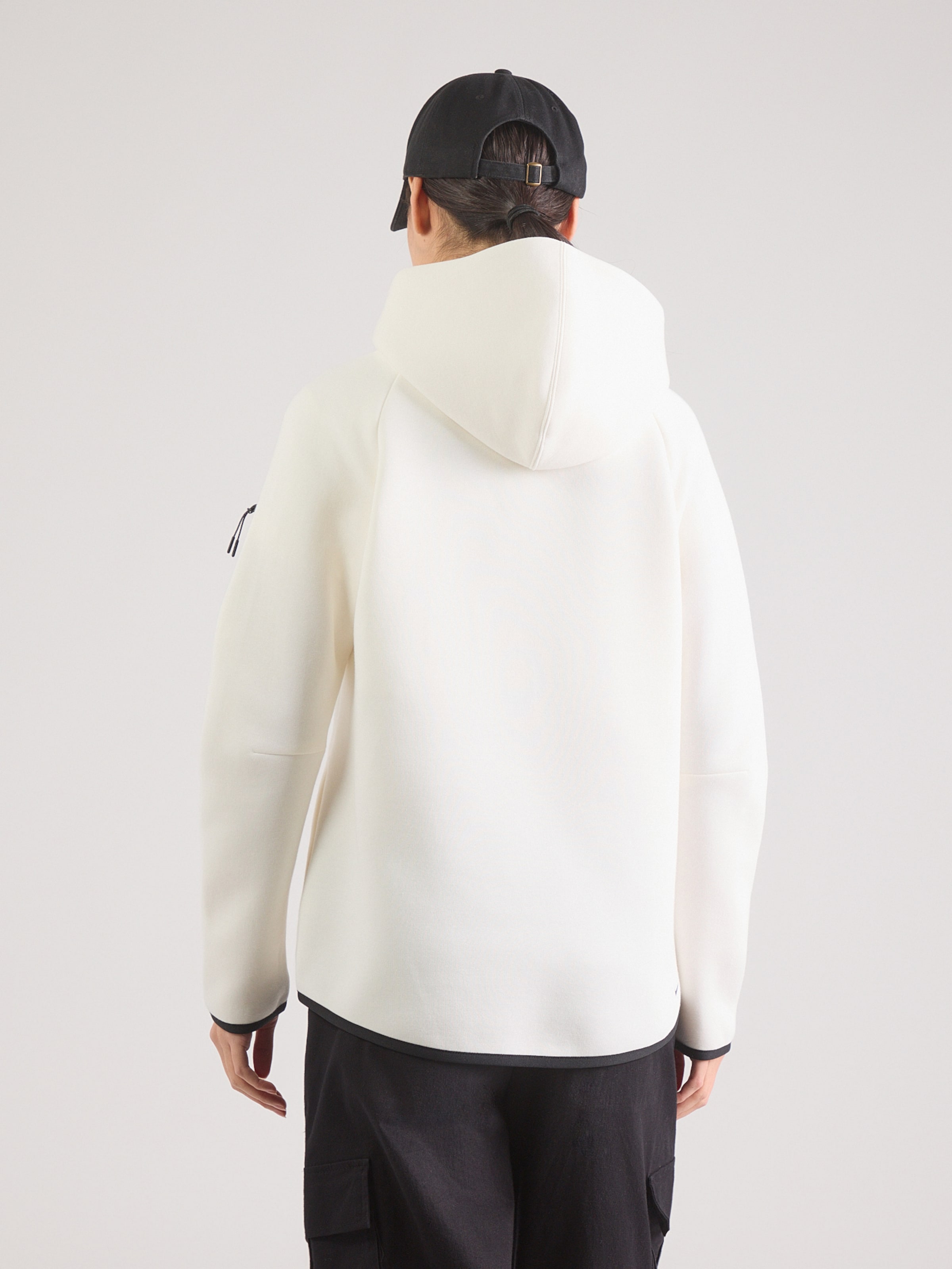 Nike Sportswear Толстовка с молнией 'TECH FLEECE 2' в светло-бежевом цвете — фото 4