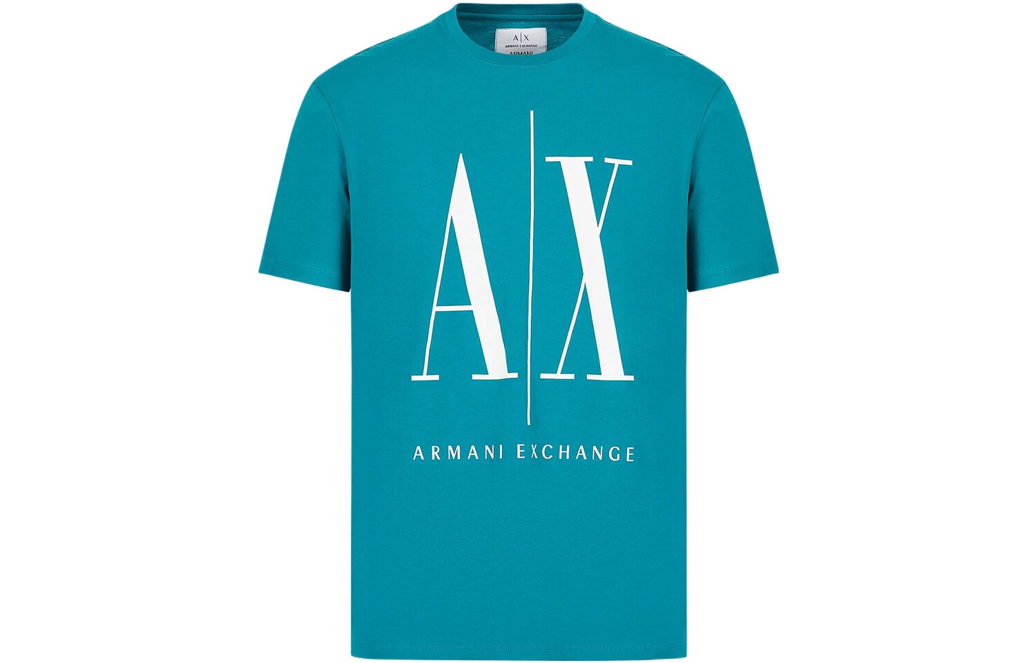 

Футболка мужская бирюзовая Armani Exchange, бирюзовый
