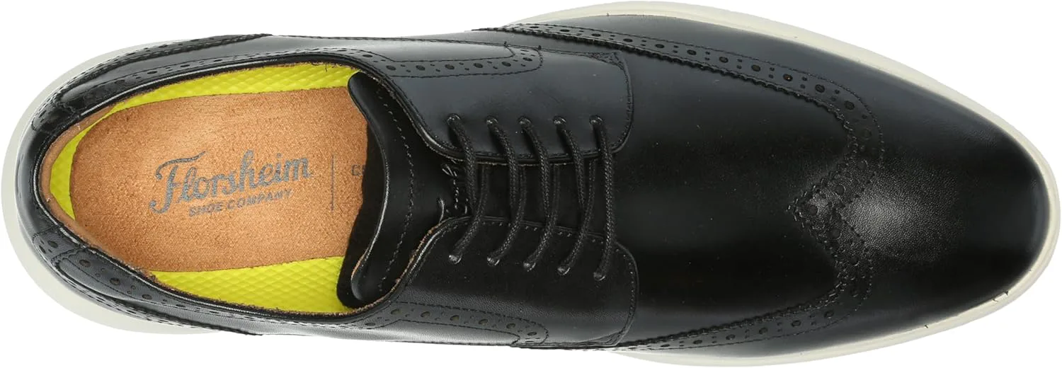 Мужские оксфорды Florsheim Dynamo с крыльями, черно-белый — фото 4